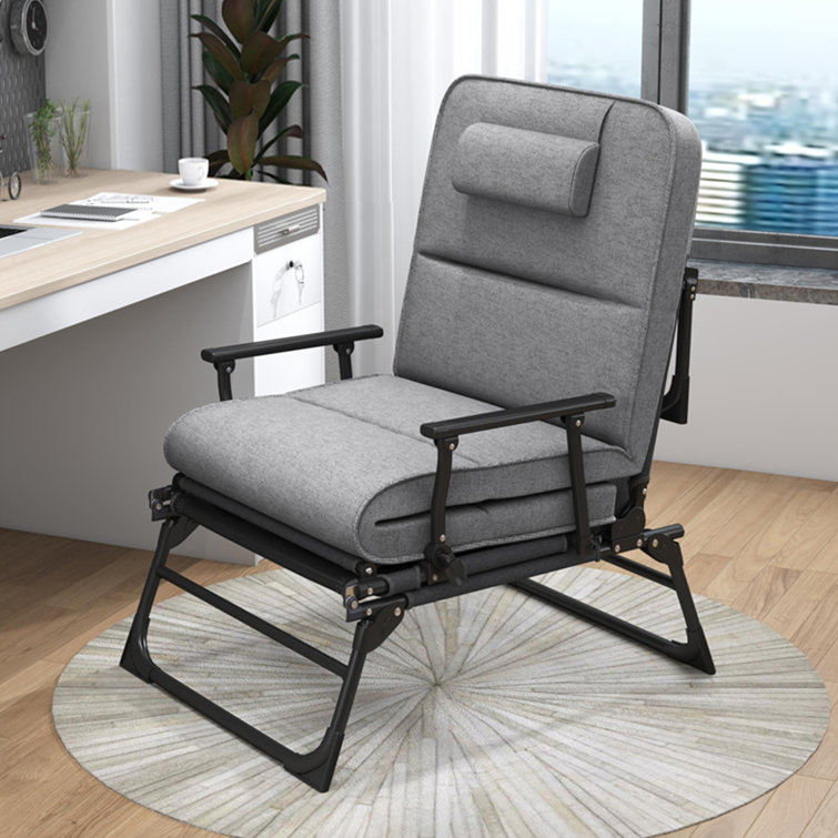 Swivel chair that turns clearance into a bed